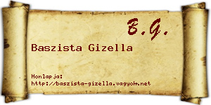 Baszista Gizella névjegykártya